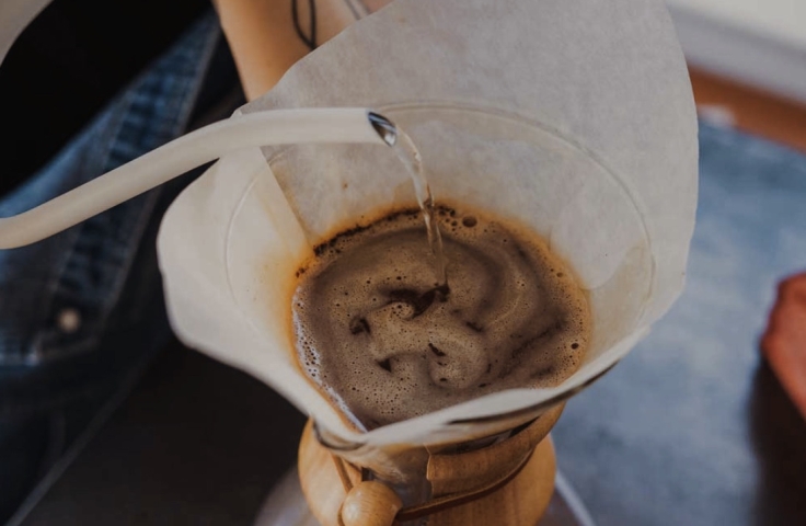 Pour over coffee at Cartel Coffee Roasters