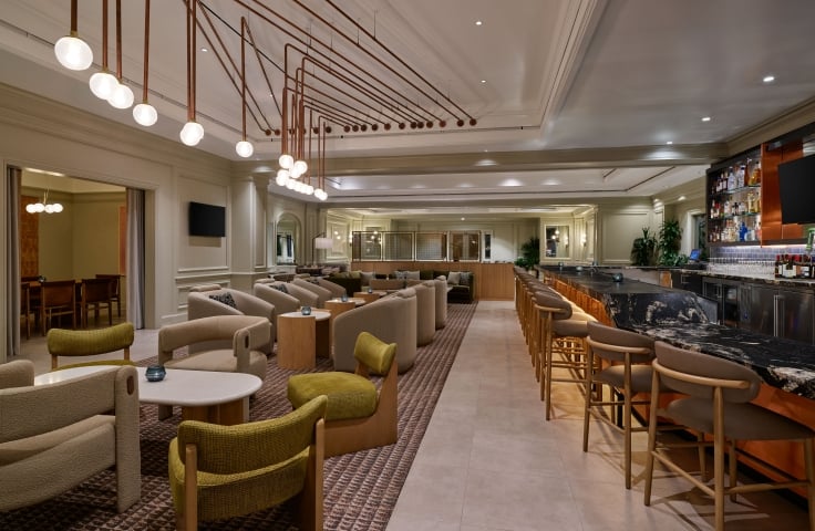 bar and dining area of Yellowbell at the Camby