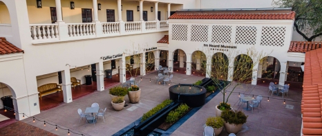 The courtyard at the Heard Museum in Phoenix