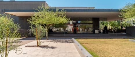 The exterior of the Phoenix Art Museum