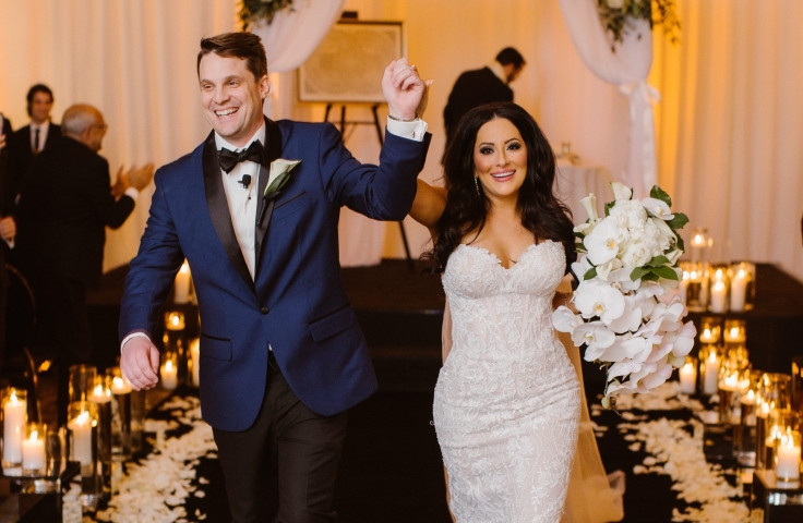 A just married couple at the Camby
