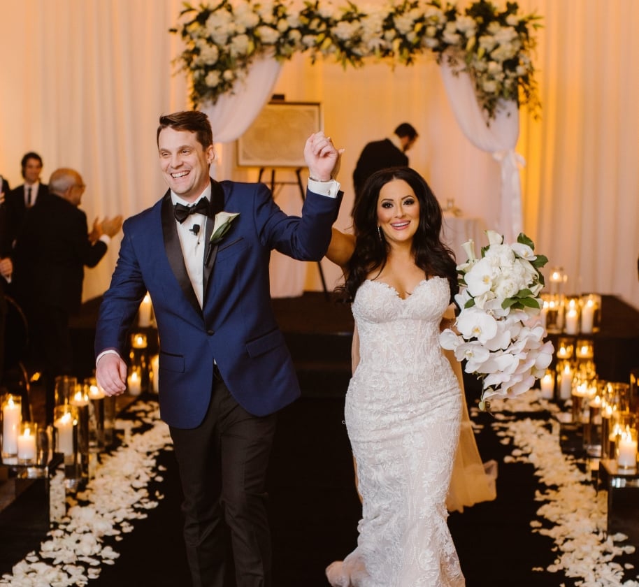 A just married couple at the Camby