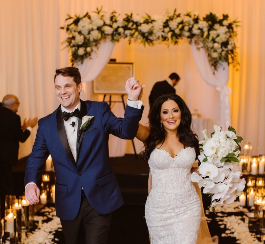 A just married couple at the Camby