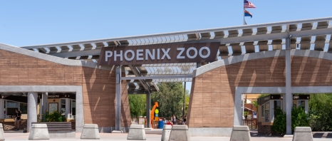 The entrance to the Phoenix Zoo