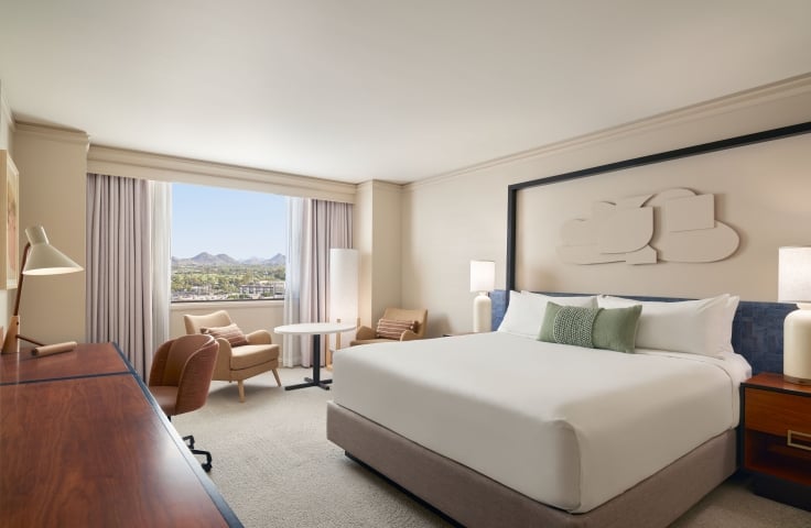 room with a view of the mountains at the Camby