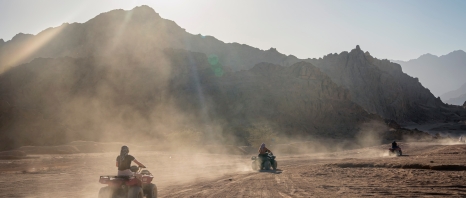3 ATVs in the outback of Phoenix
