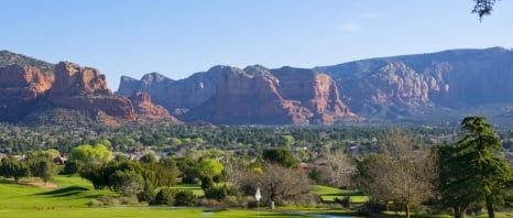 A green at We Ko Pa Golf-Club in Phoenix