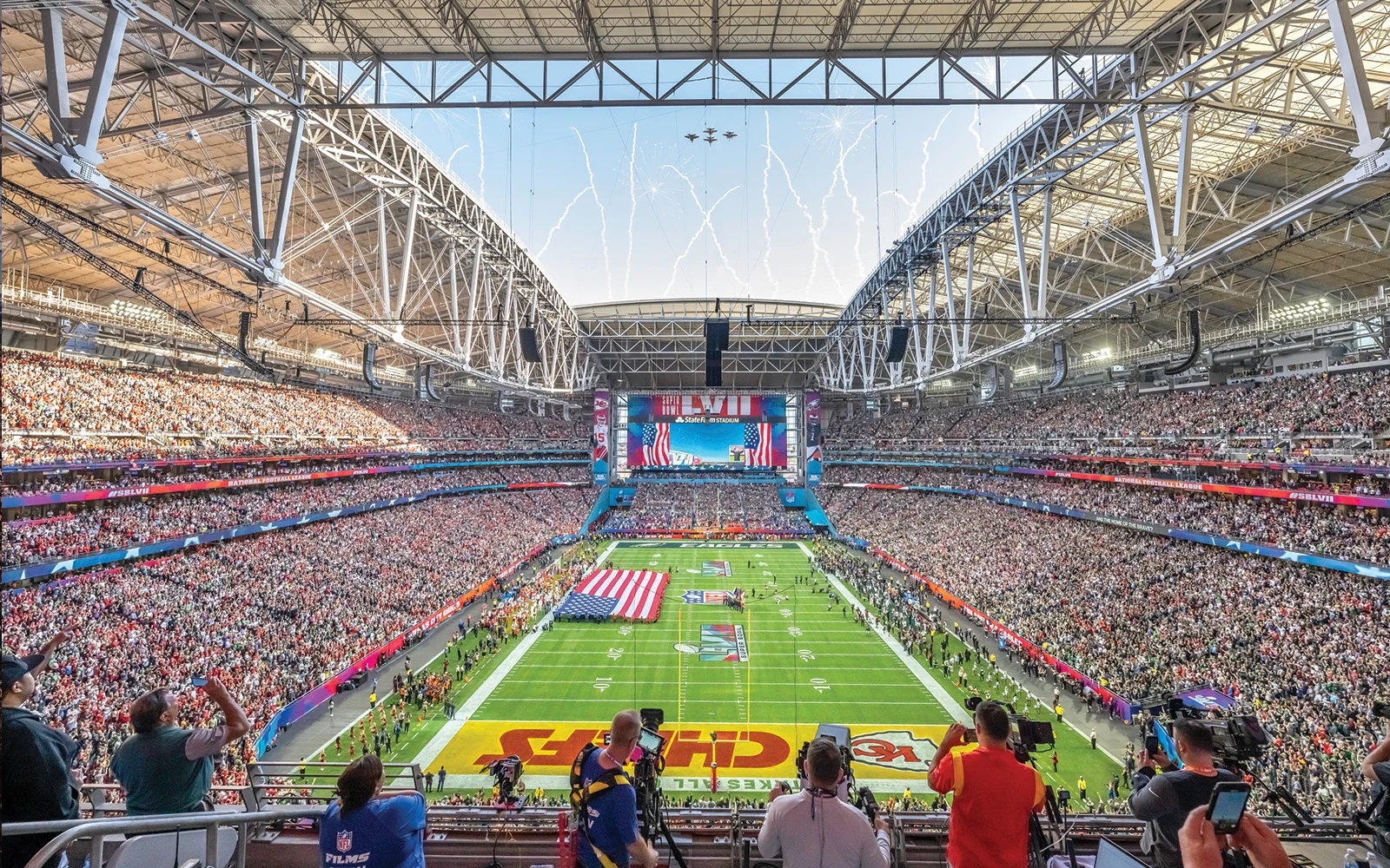 Football Stadium full of fans