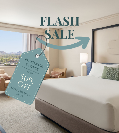 Guestroom with Flash Sale Logo