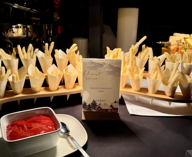 french fries in cones